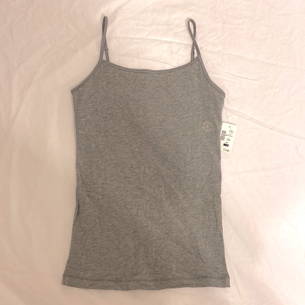 Gray Shelf Bra Cami